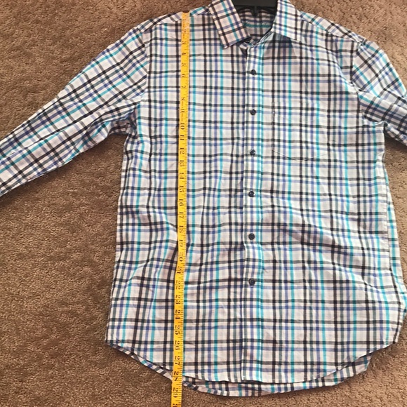 3/$20 🦋 Tasso Elba Button Down Dress Shirt EUC - Picture 7 of 7
